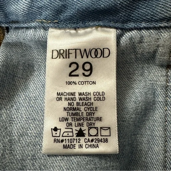 Driftwood Paperbag Denim Shorts Size 29 NWT - Picture 7 of 10